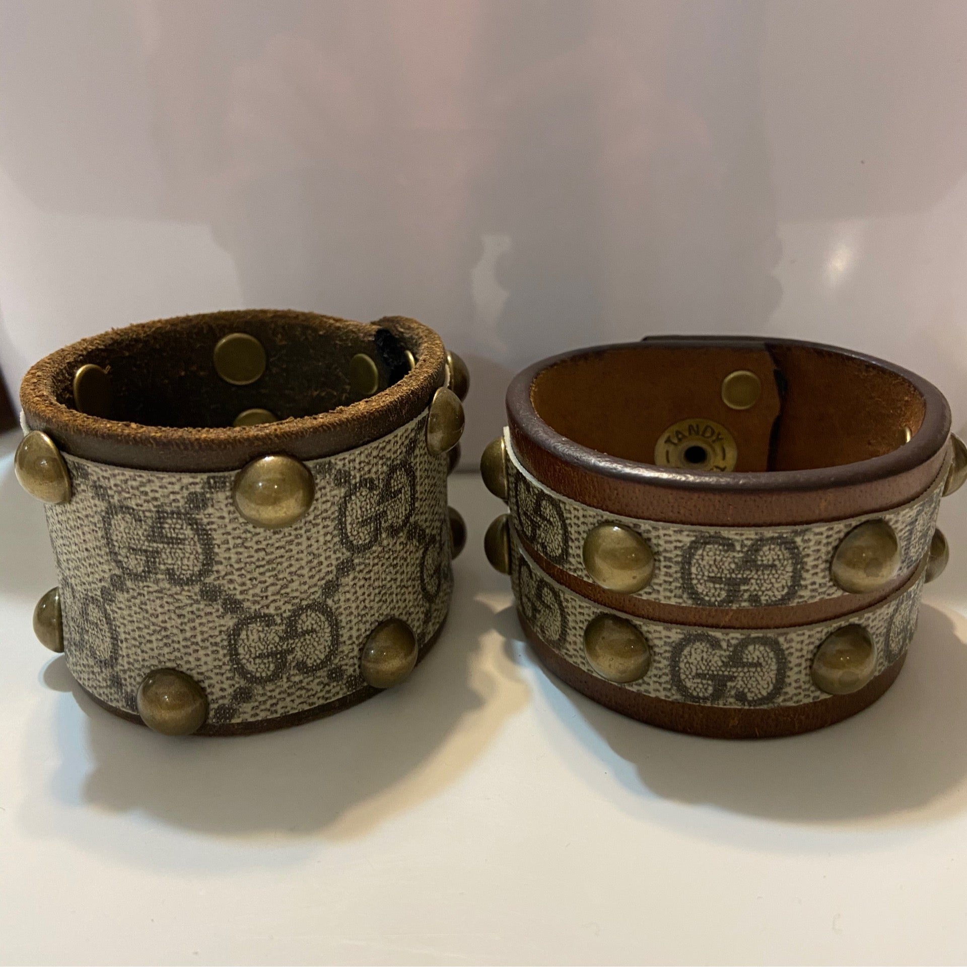 Gucci sales leather cuff