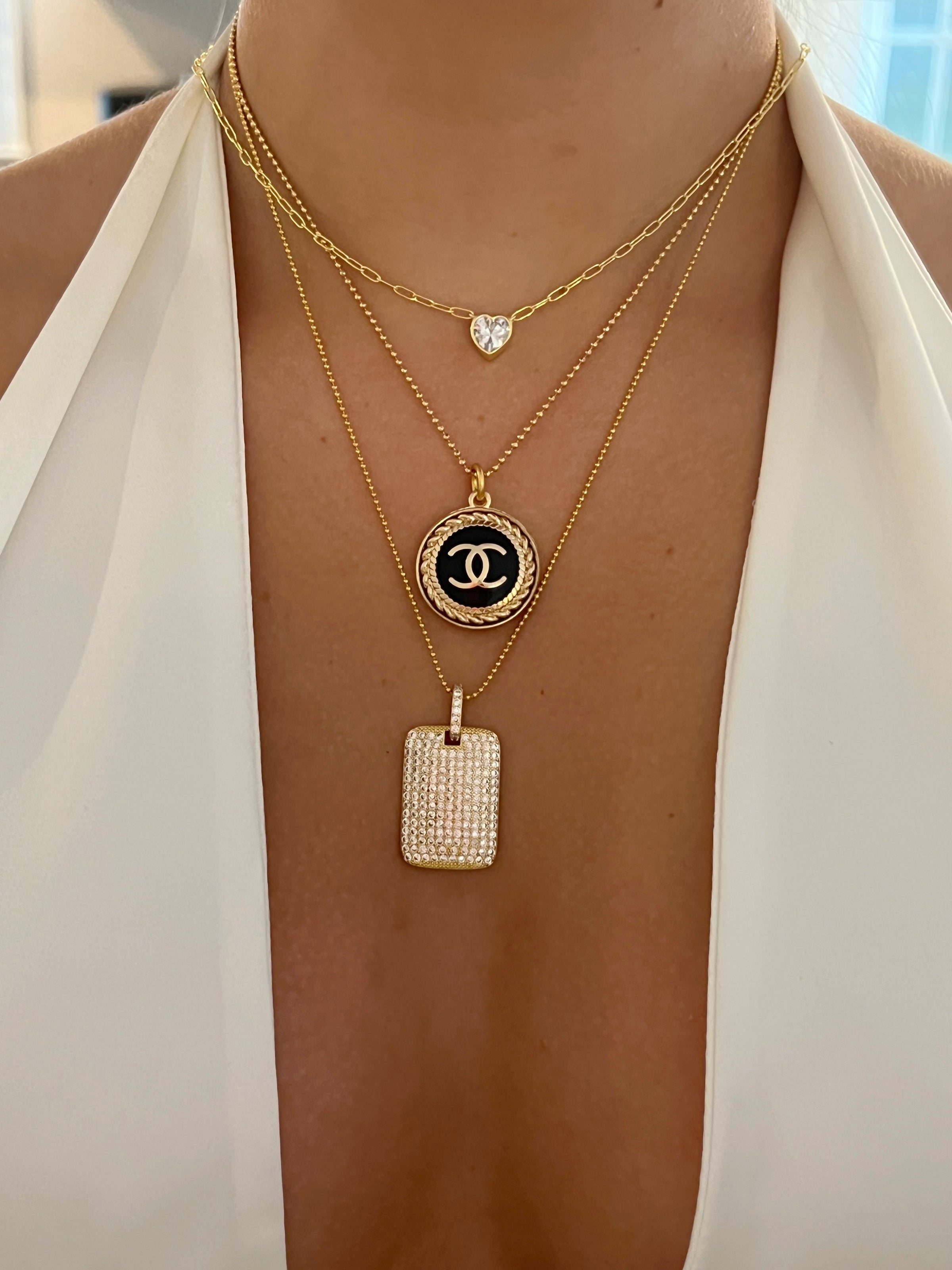 Vintage & Repurposed Chanel Button Necklaces