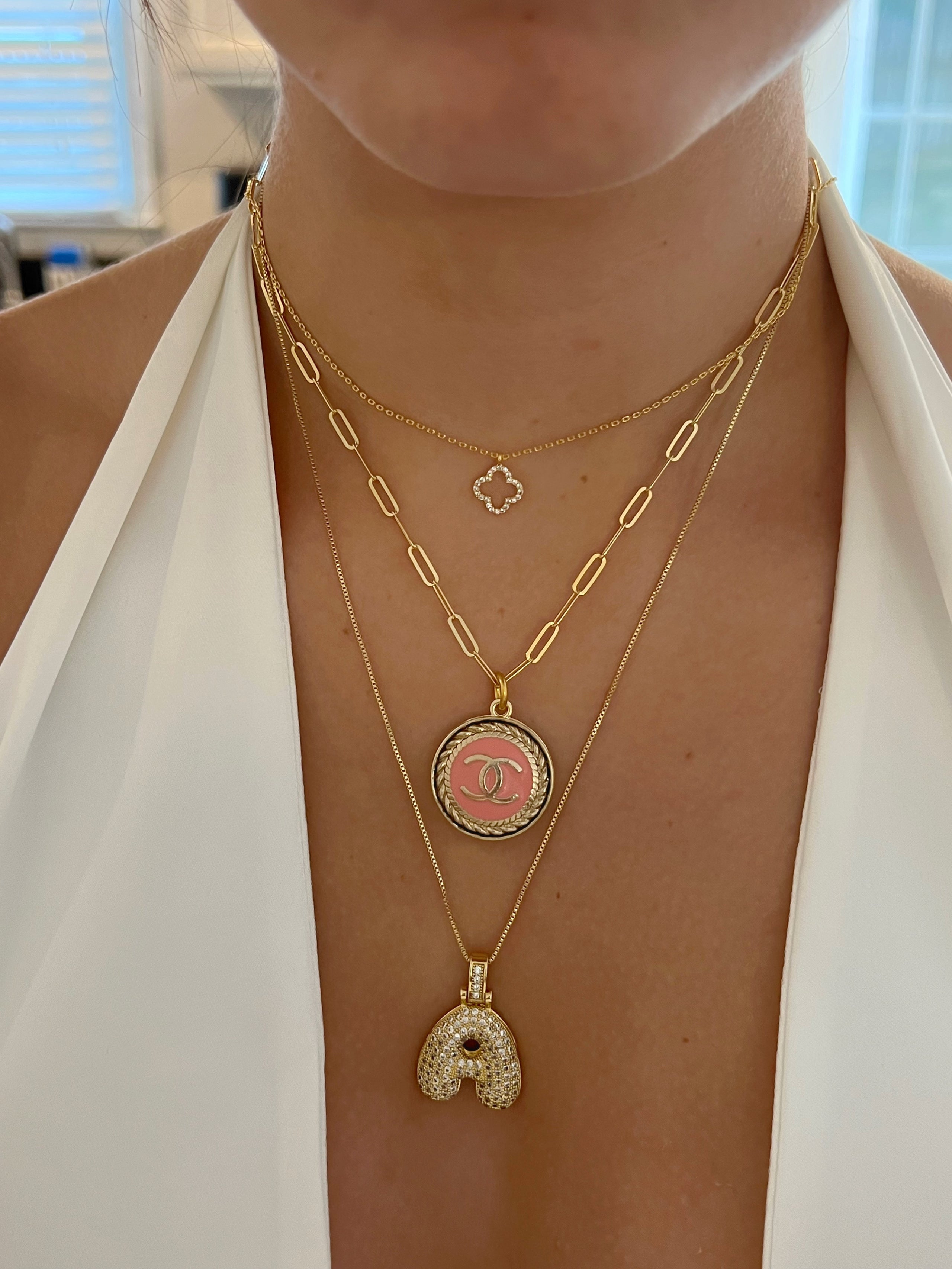 Vintage & Repurposed Chanel Button Necklaces