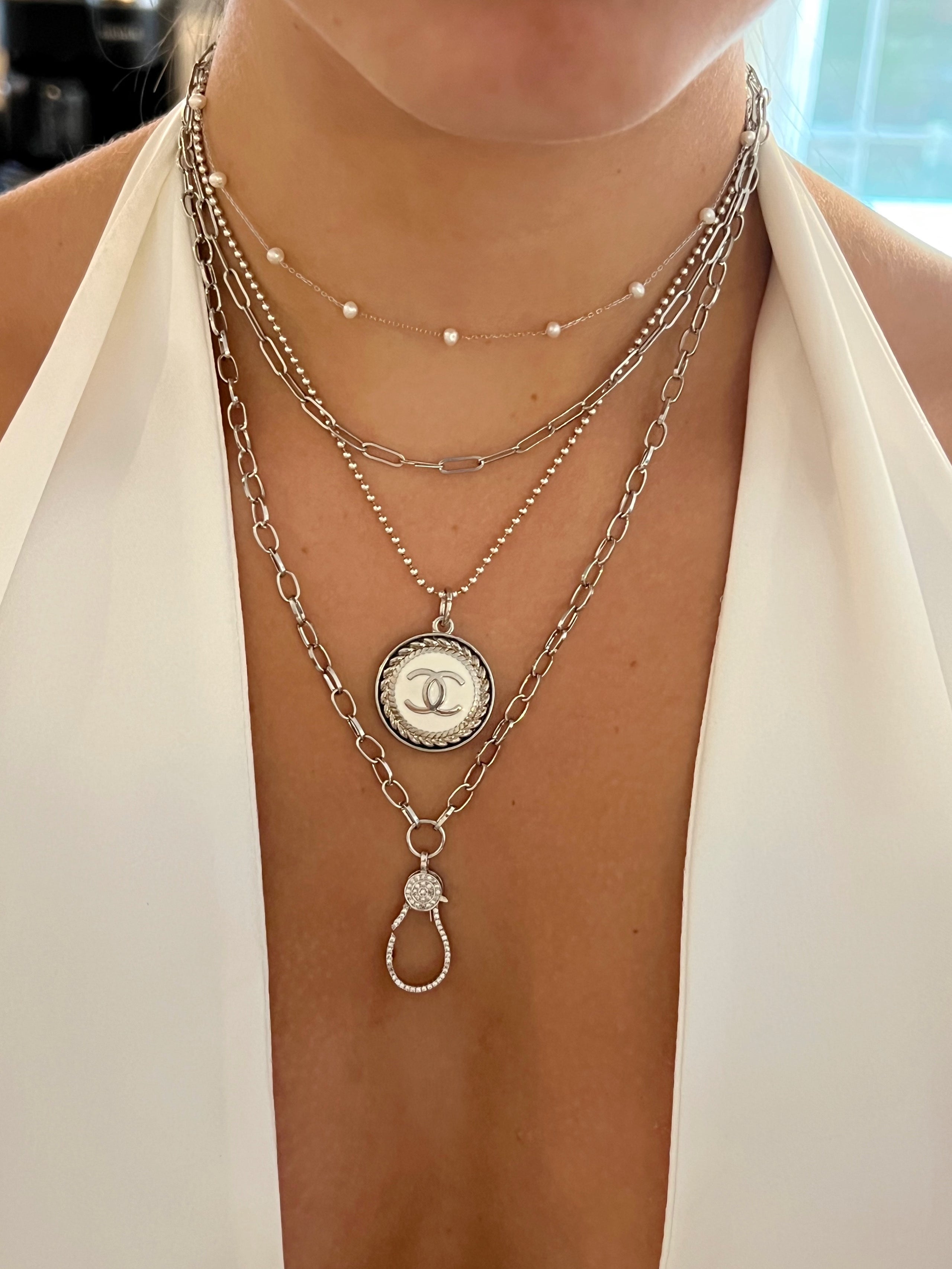 Chanel button reworded necklace  Unique items products, Authentic louis  vuitton bags, Necklace